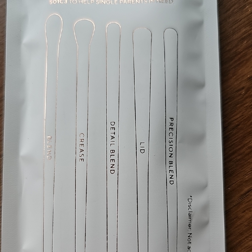 New Shades by Shan White Multi Use Eye Brush Set - 5 Piece - Picture 5 of 5